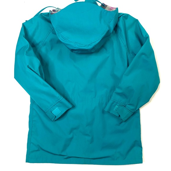 Vintage Woolrich Women’s Teal Wool Lined Hooded Parka Jacket Coat Made In USA M - Picture 5 of 13